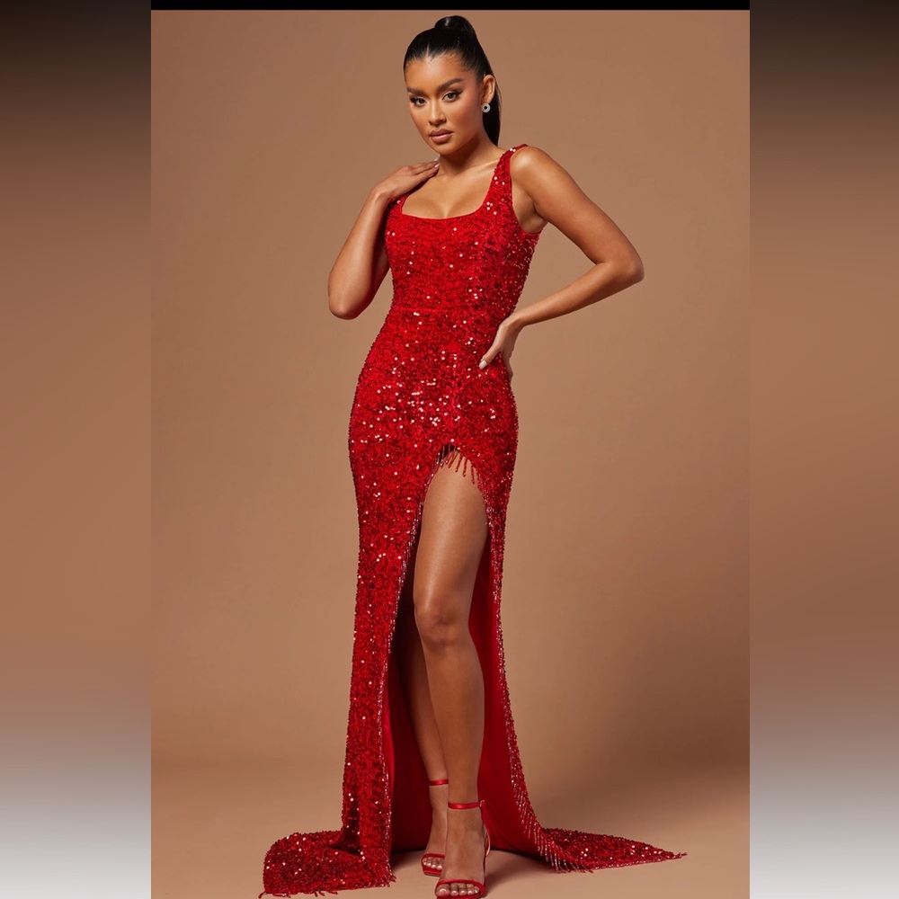 Lana Embellished Sequin Gown